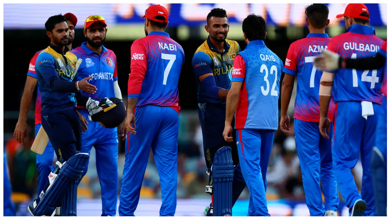  T20 WC - Hasaranga, De Silva help SL oust Afghanistan, remain alive in SF race Photograph:(AFP) 