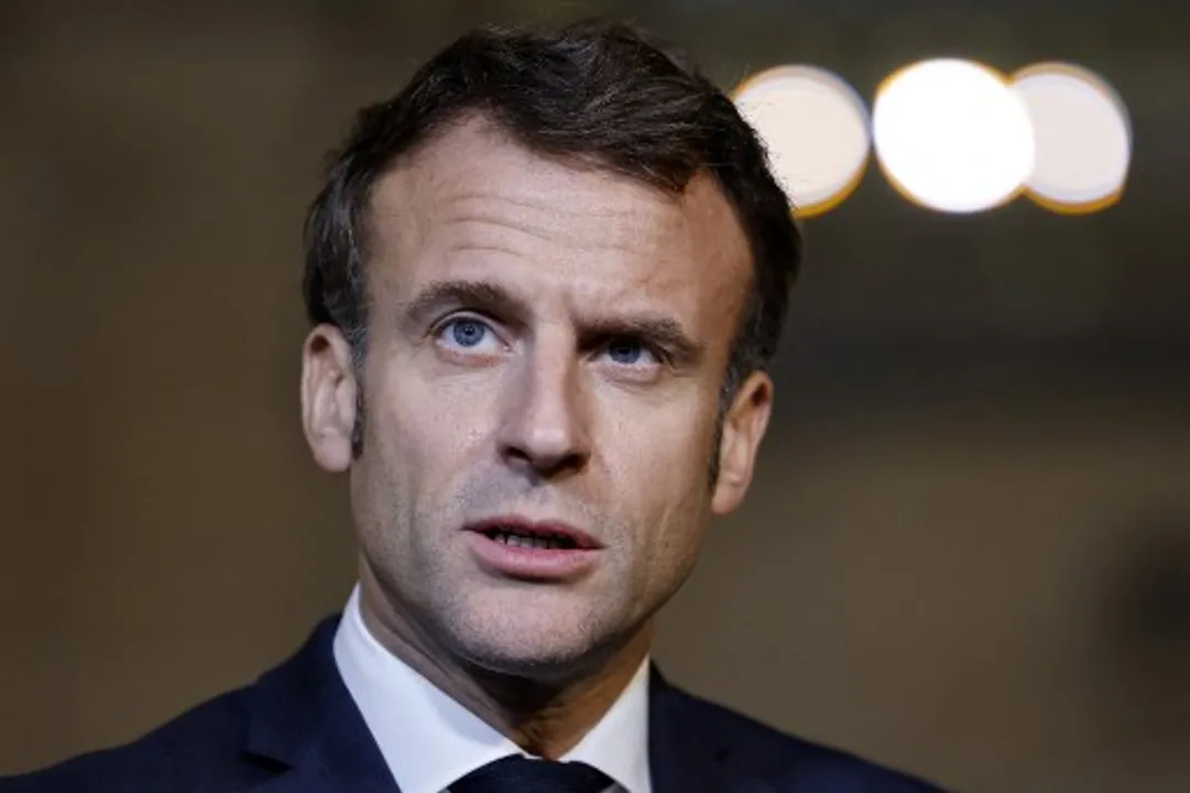  Macron Photograph:(AFP) 