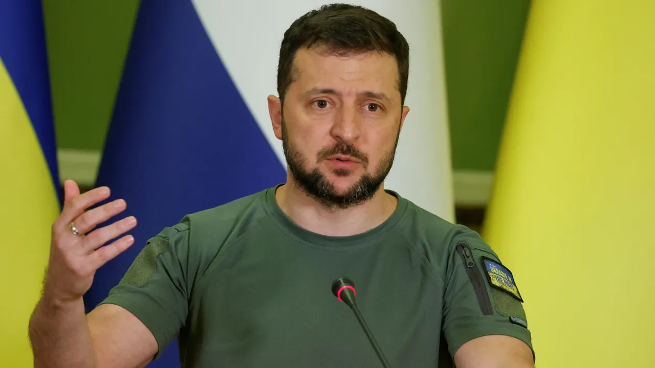  Ukrainian President Volodymyr Zelensky  Photograph:(Reuters) 
