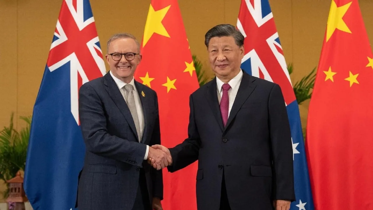  Australian Prime Minister Anthony Albanese with Chinese President Xi Jinping at G20 summit Photograph:(X) 