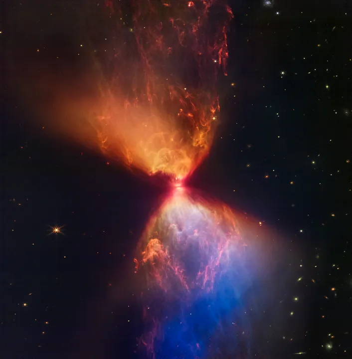  The protostar within the dark cloud L1527, shown in this image from NASAâs James Webb Space Telescope Photograph:(Agencies) 