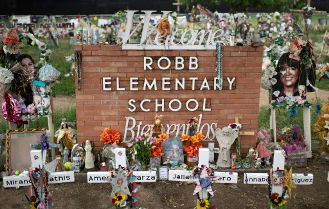  Robb Elementary School shooting Photograph:(AFP) 