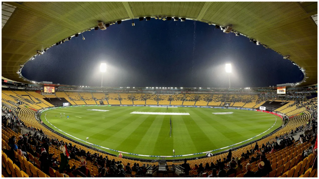  New Zealand vs India -Rain washes out first T20I in Wellington Photograph:(AFP) 