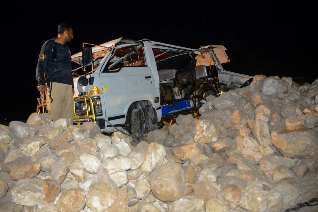  14 people are injured, with two of them in critical condition Photograph:(AFP) 