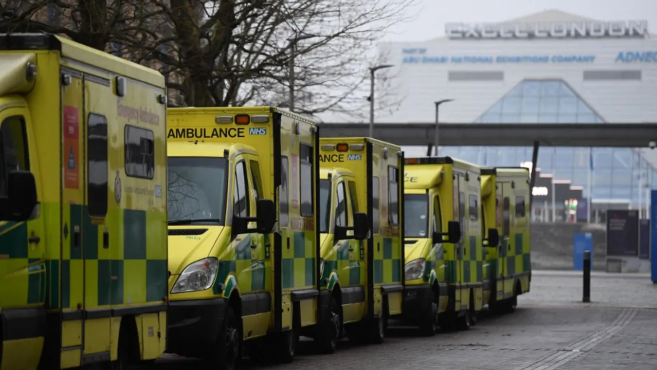  UK ambulance Photograph:(AFP) 