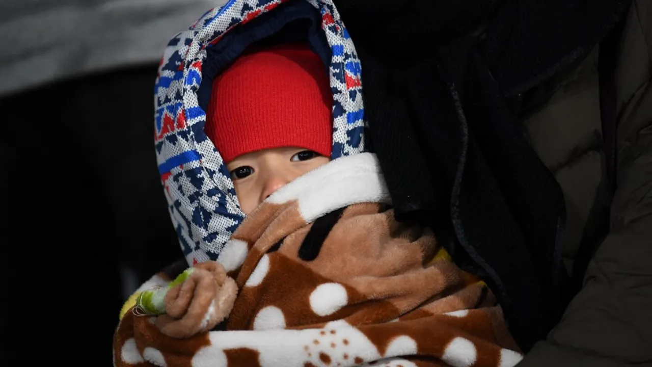  South korea baby Photograph:(AFP) 