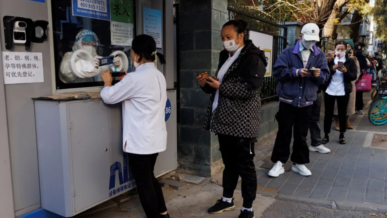  China is seeing a spike in Covid infections.  Photograph:(Reuters) 