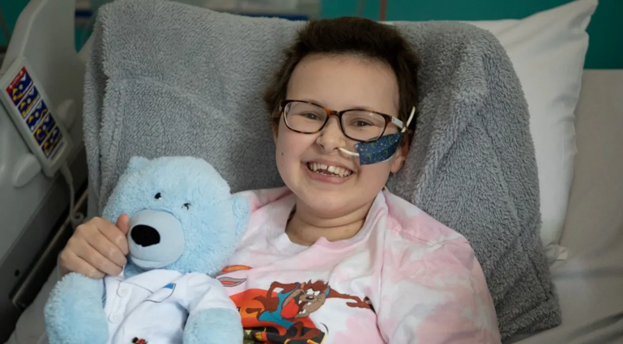  Alyssa, 13-year-old, receives revolutionary gene therapy that treats her incurable cancer. Photograph:(AFP) 