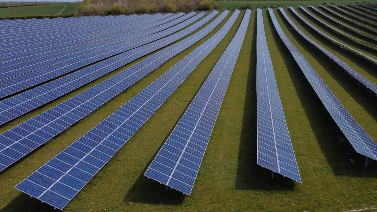  Solar energy panels Photograph:(Reuters) 