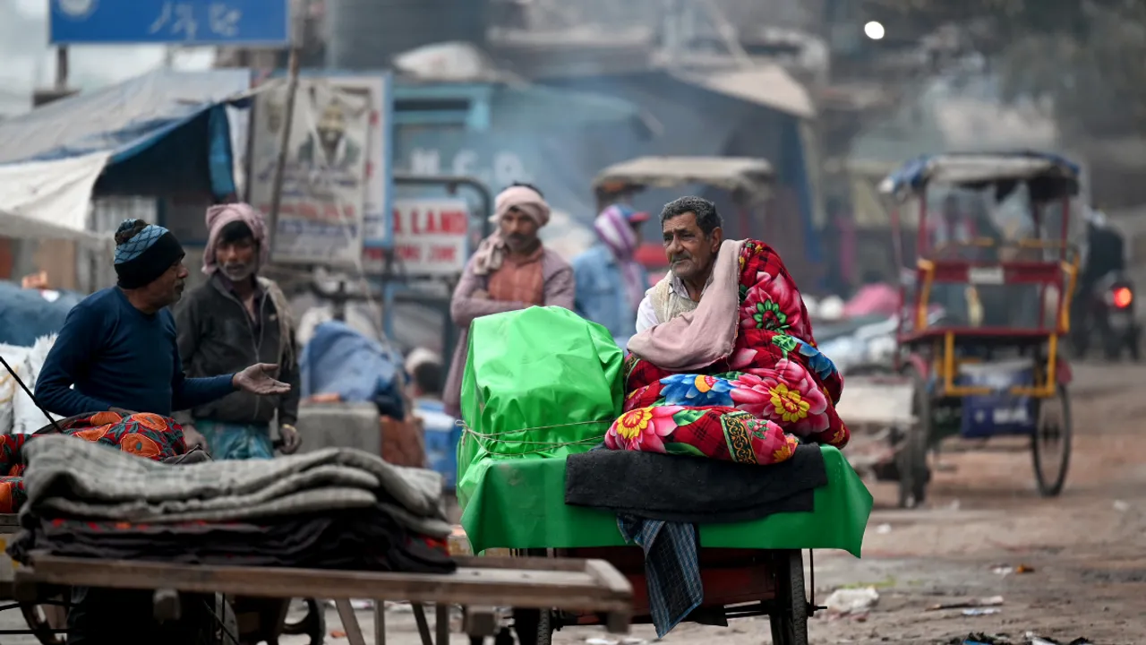  India's capital Delhi grapples with pollution Photograph:(AFP) 