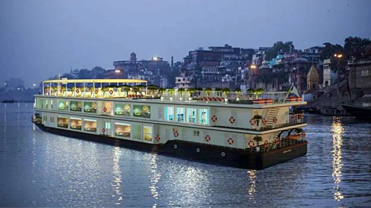  MV Ganga Vilas Photograph:(ANI) 