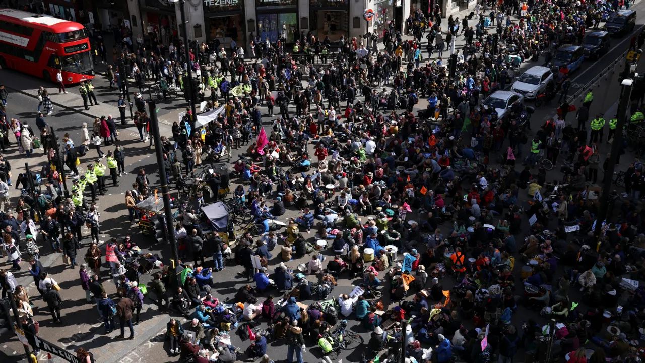  UK protests Photograph:(Reuters) 
