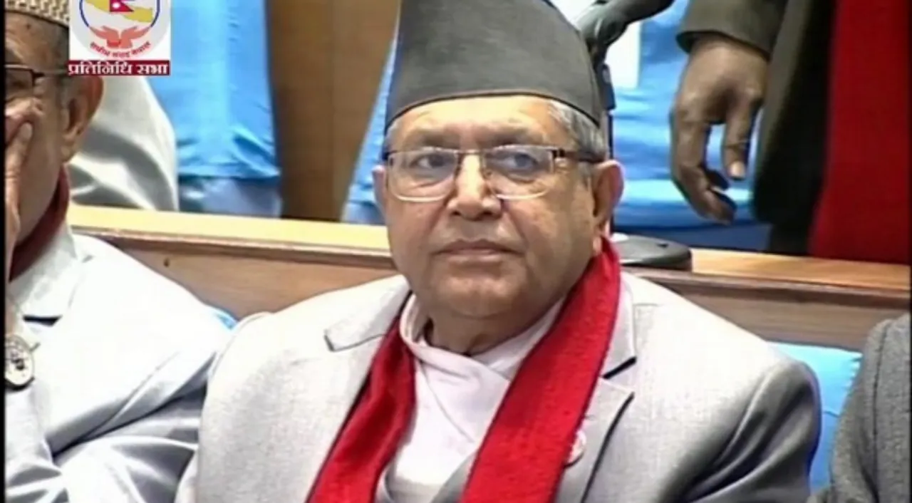  Communist Party lawmaker Dev Raj Ghimire elected as speaker in Nepal.  Photograph:(ANI) 