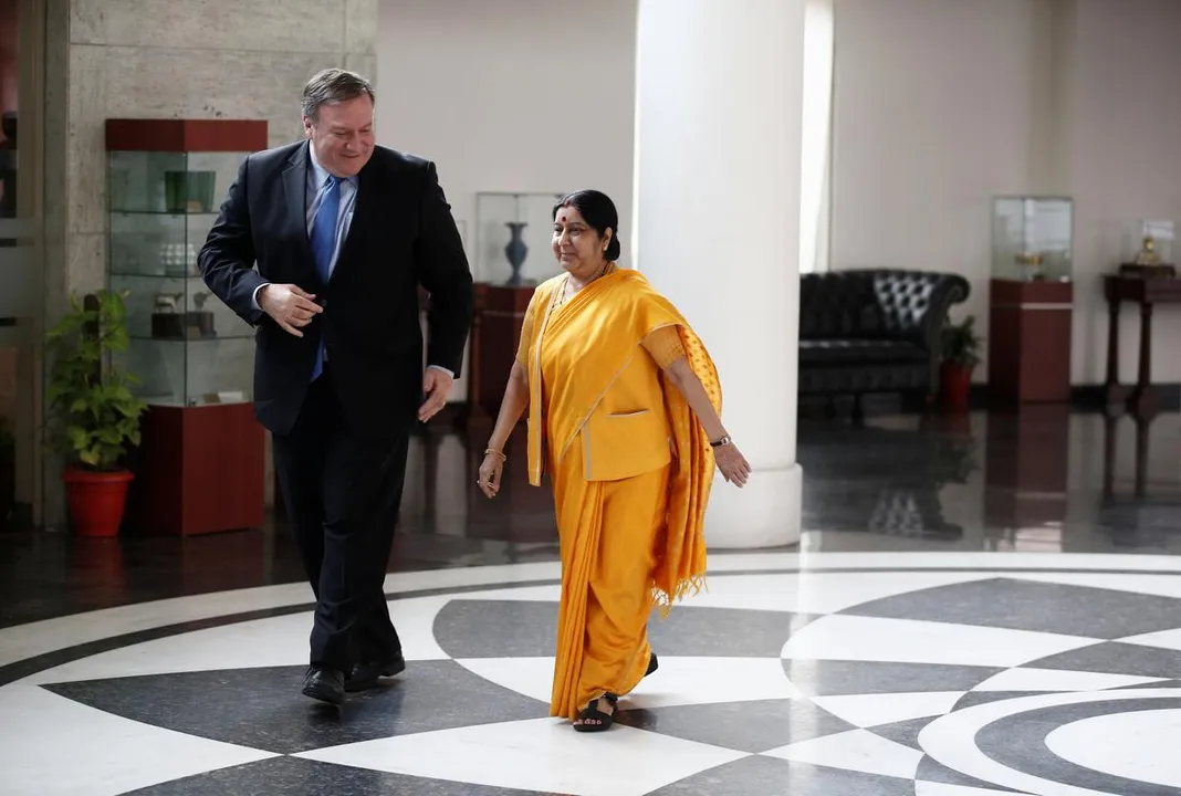   Pompeo was all praise for Jaishankar in his book Photograph:(Reuters) 