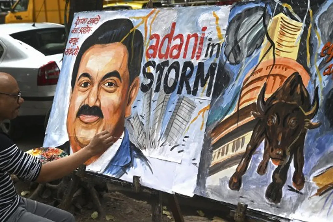  The Adani Group faces the biggest bribery allegations in the US Photograph:(AFP) 