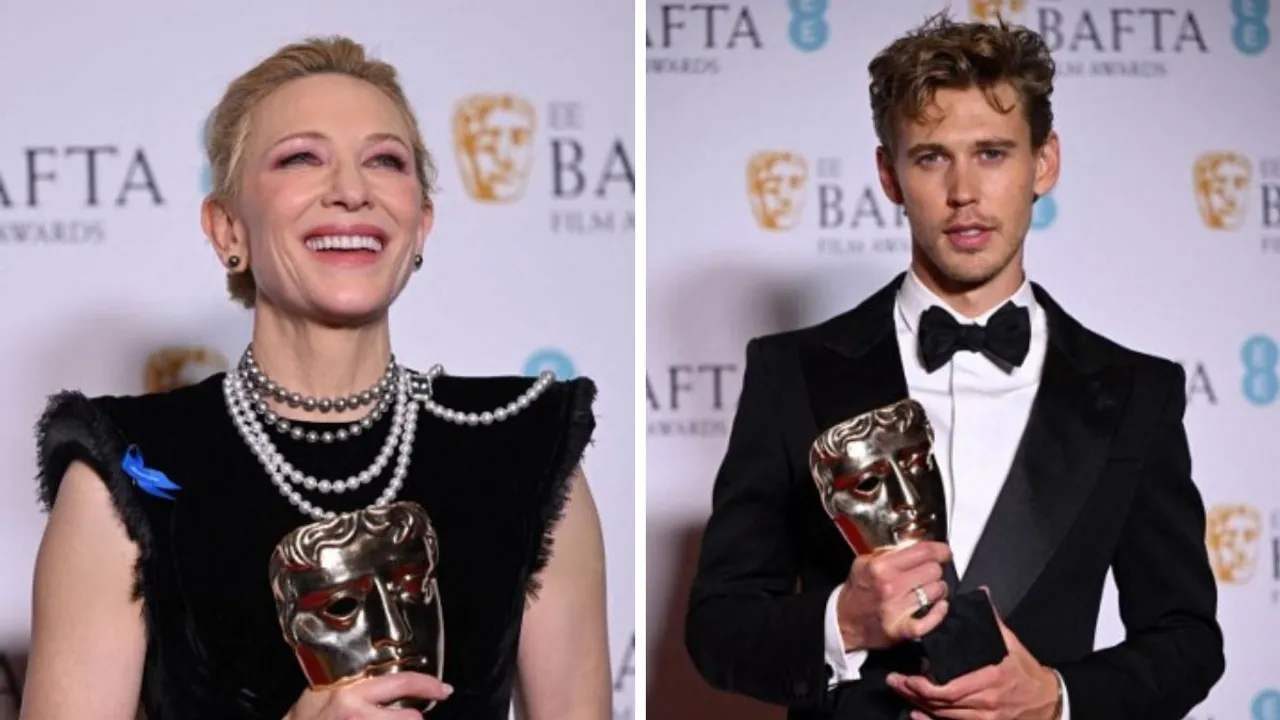  Cate Blanchett and Austin Butler won acting honours at BAFTA Photograph:(AFP) 