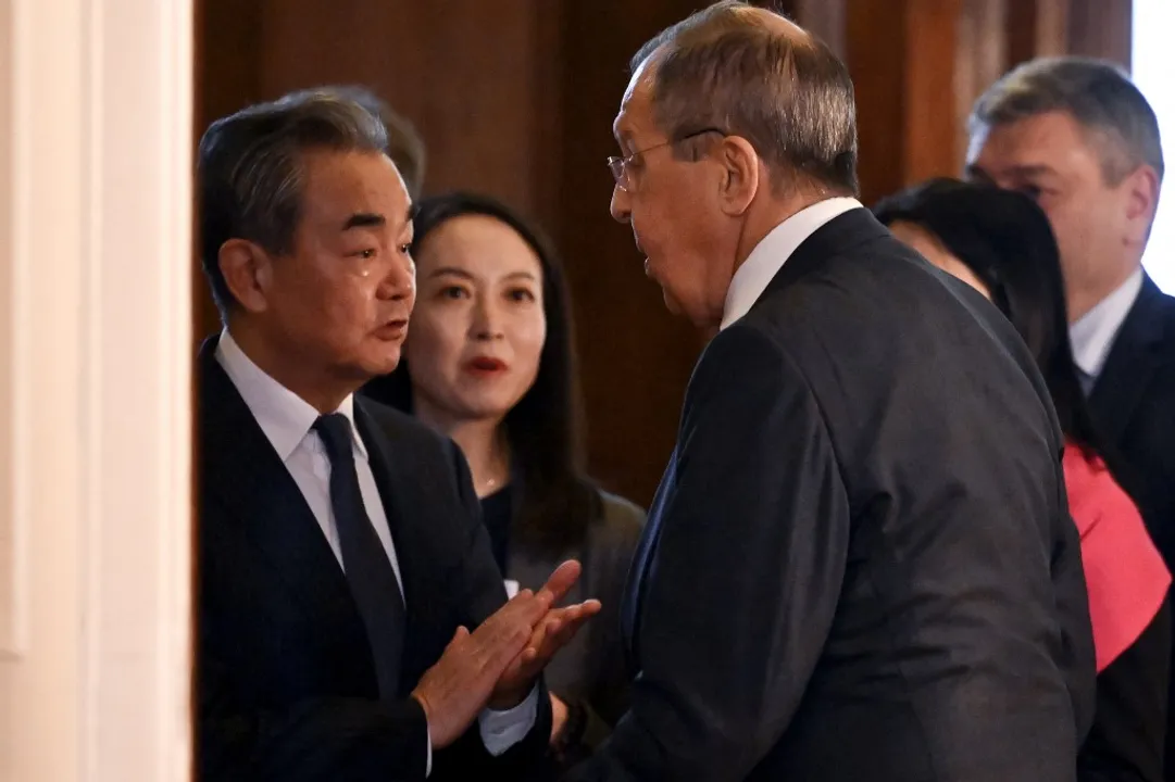  Sergey Lavrov and Wang Yi Photograph:(AFP) 