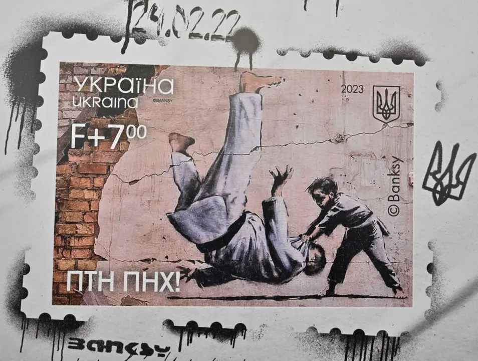  Ukrainian releases new postage stamps  Photograph:(AFP) 