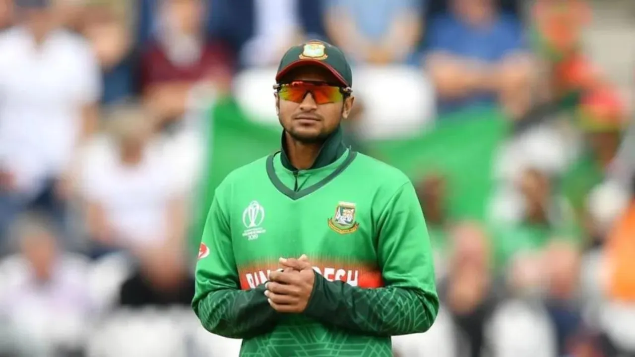  BAN vs IRE: Shakib Al Hasan leapfrogs Tim Southee for most wickets in T20Is Photograph:(AFP) 