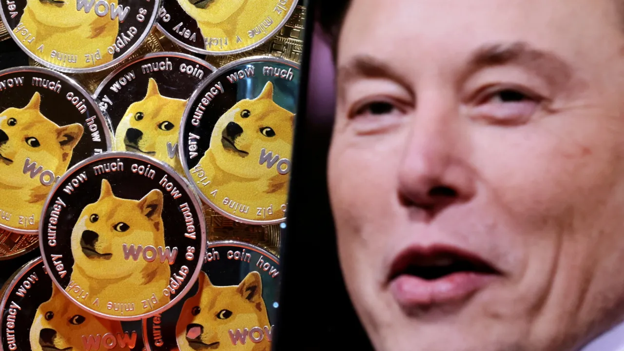  Elon Musk and cryptocurrency Dogecoin. Photograph:(Reuters) 