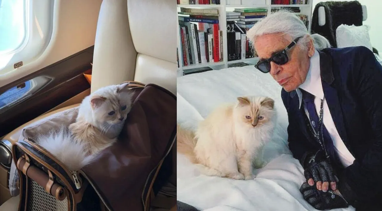  Karl Lagerfeld and his cat Choupette Photograph:(Instagram) 