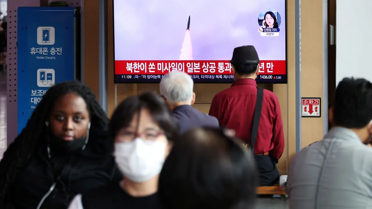  North Korea missile launch Photograph:(Reuters) 