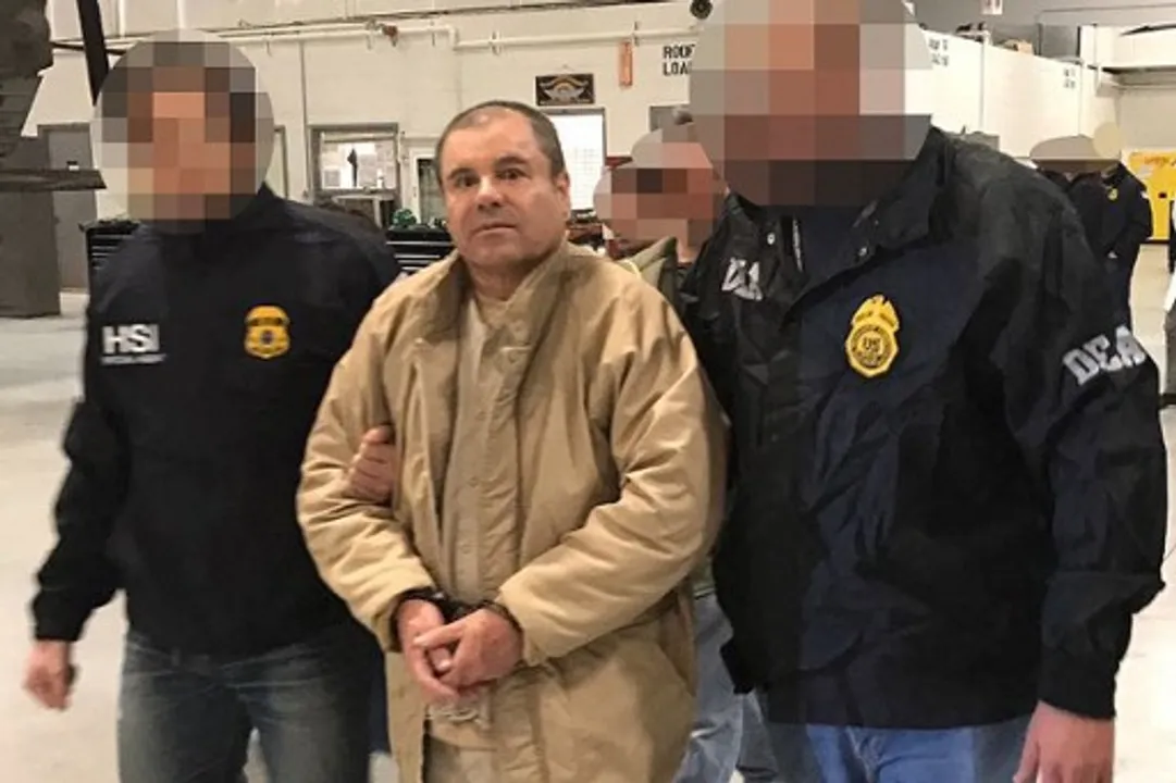  File photo of jailed Mexican drug lord El Chapo.  Photograph:(AFP) 