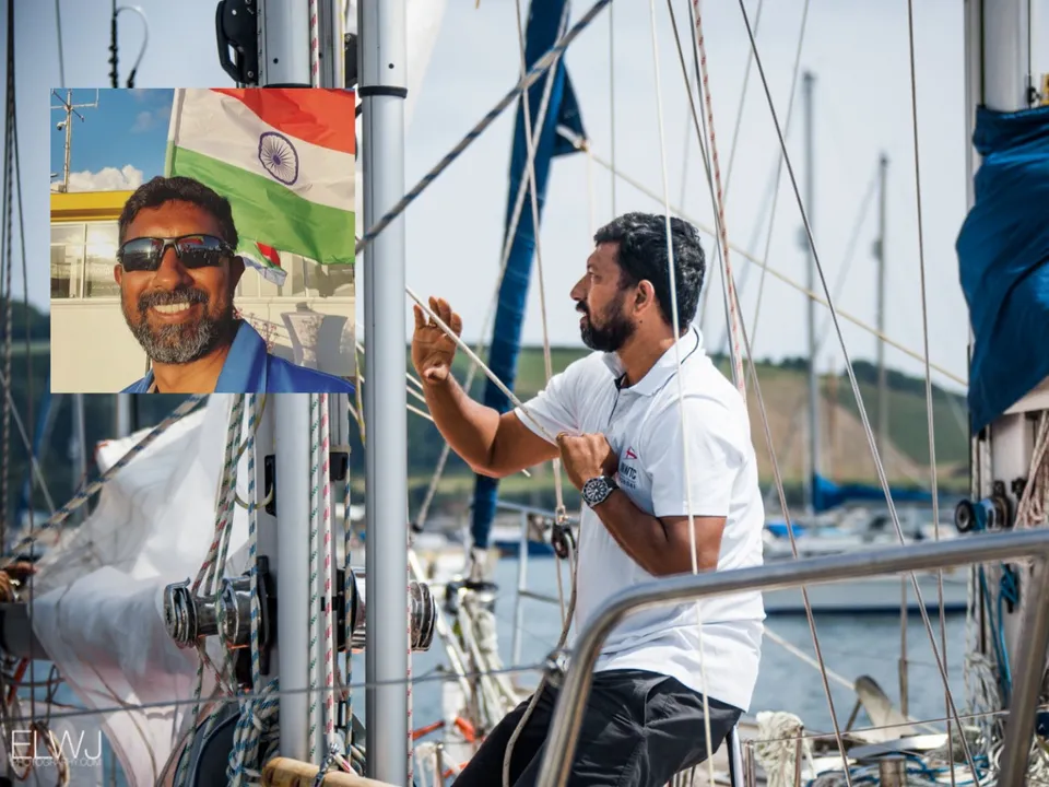  Navy veteran and GGR 2022 participant, Abhilash Tomy Photograph:(X) 