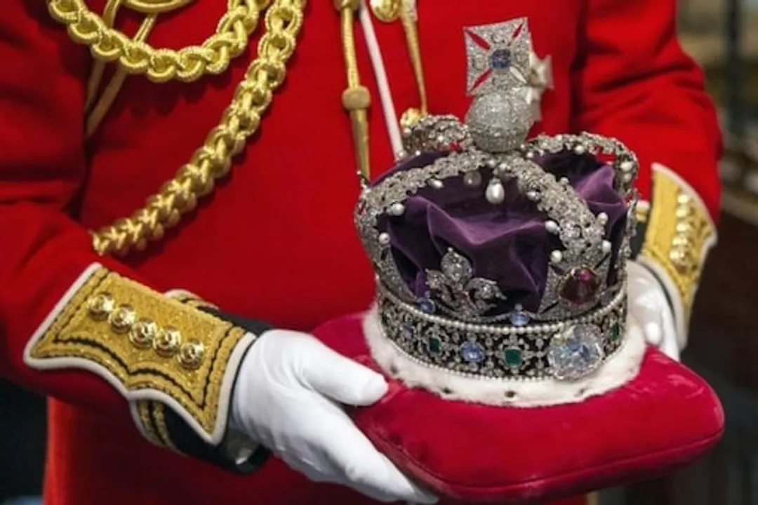  Kohinoor, set in 'the Queen Mother's Crown' Photograph:(X) 
