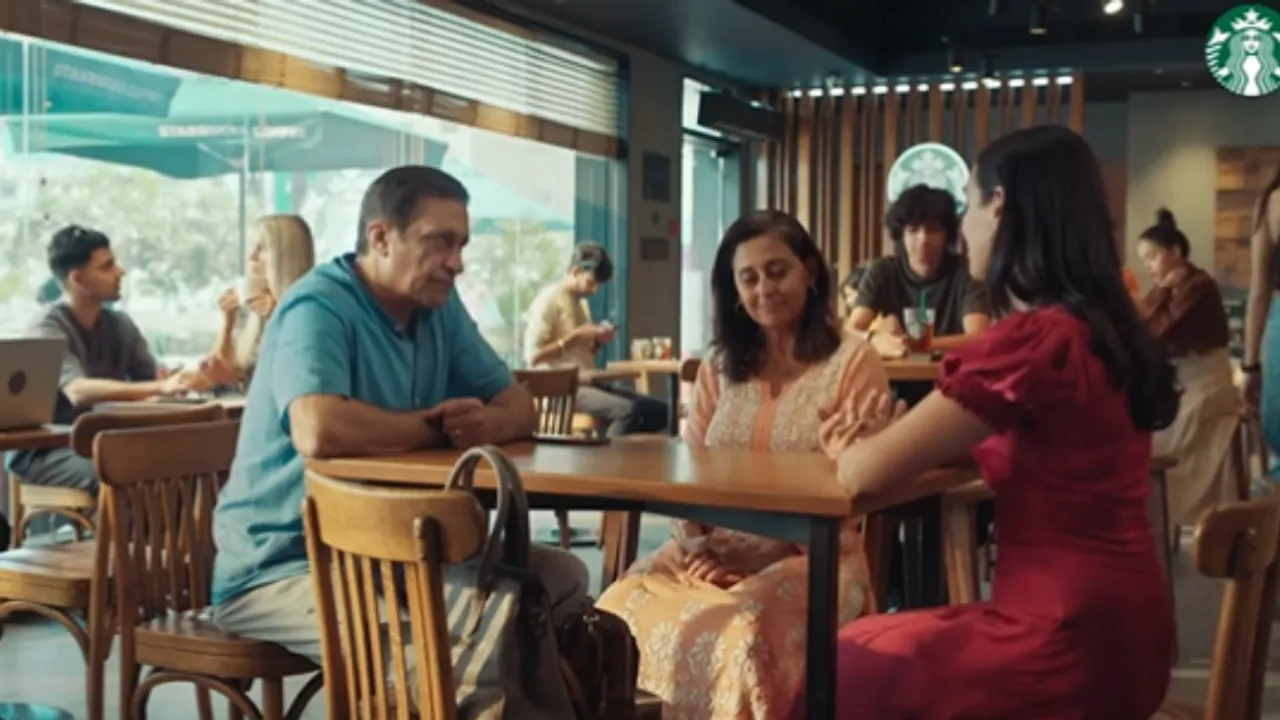  Screengrab of the viral ad of Starbucks. Photograph:(X) 