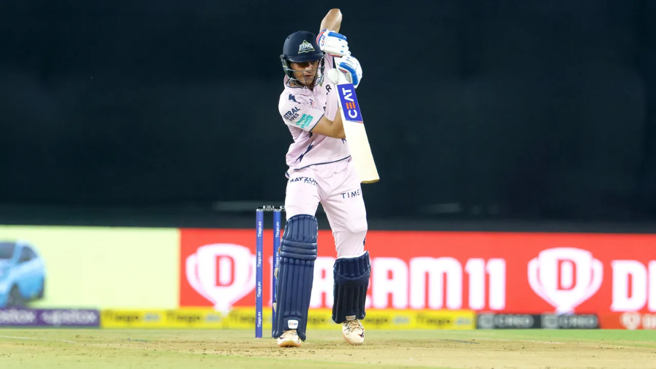  Shubman Gill in action 