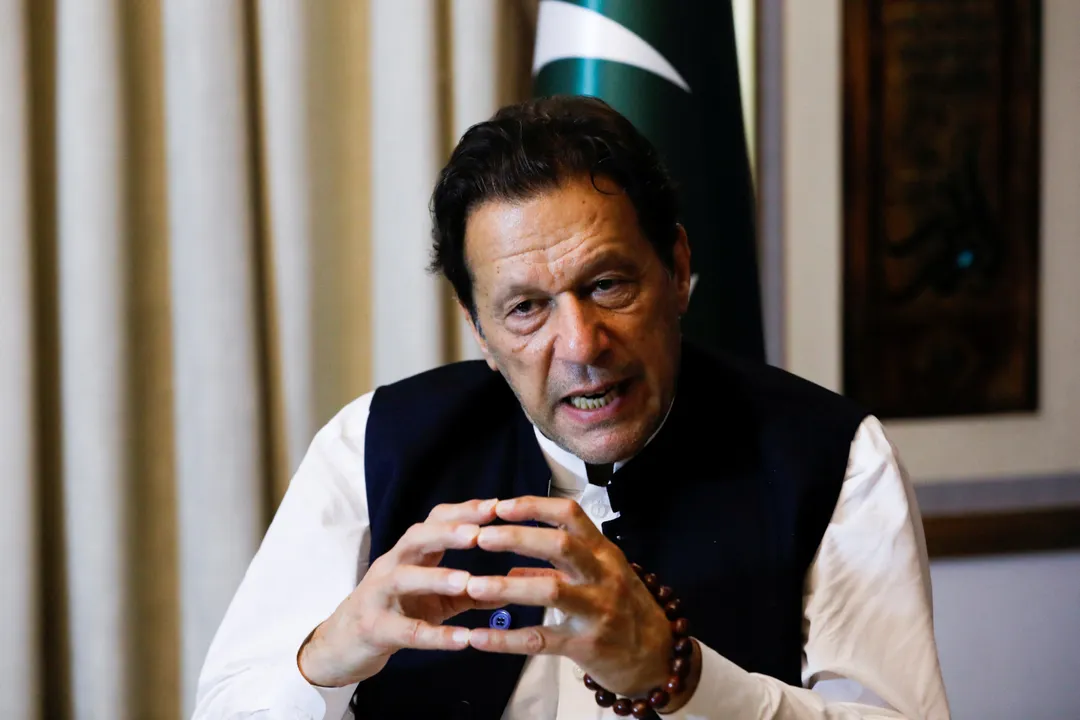  Before he was granted bail, Imran Khan said there was an 80% chance that he would get arrested.  Photograph:(Reuters) 