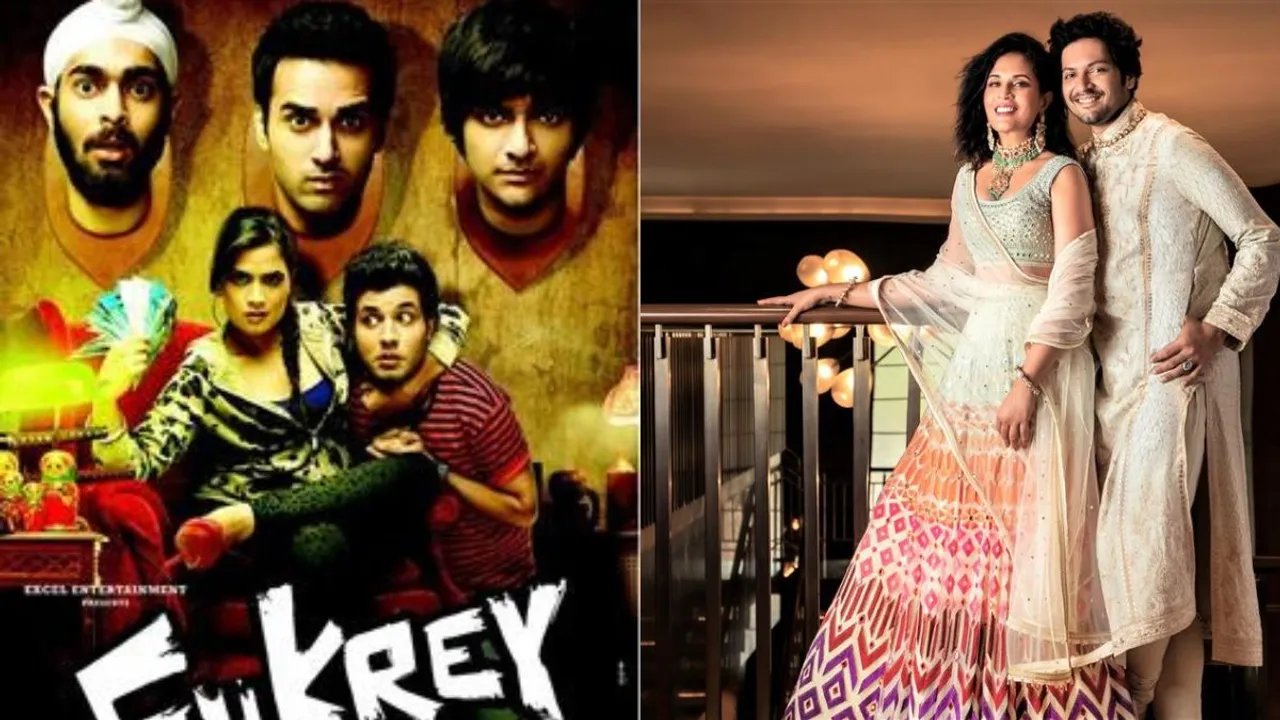  Poster of Fukrey (left) and file image of Richa Chadha and Ali Fazal Photograph:(X) 