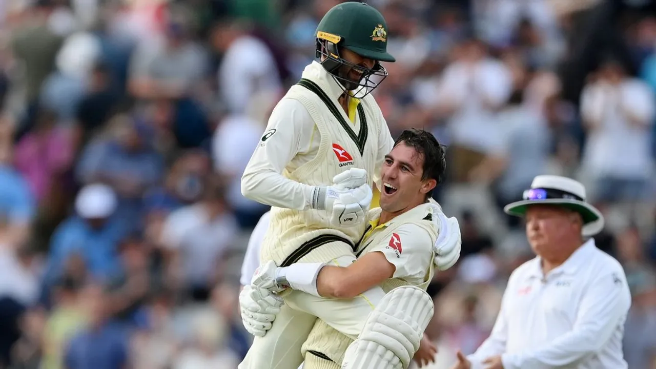  Ashes 2023: Australia clinch thriller to thump BAZBALL as Khawaja leads World Champions to famous 2-wicket win Photograph:(X) 