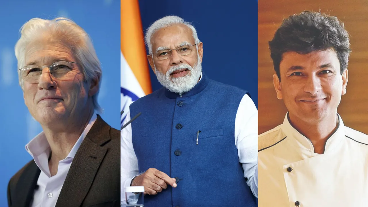  PM Modi, vikas khanna, richard gere Photograph:(Reuters) 