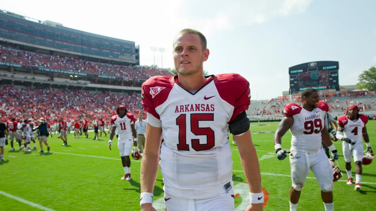  Former NFL and Arkansas QB Ryan Mallett (Source: @HunterYurachek) Photograph:(X) 