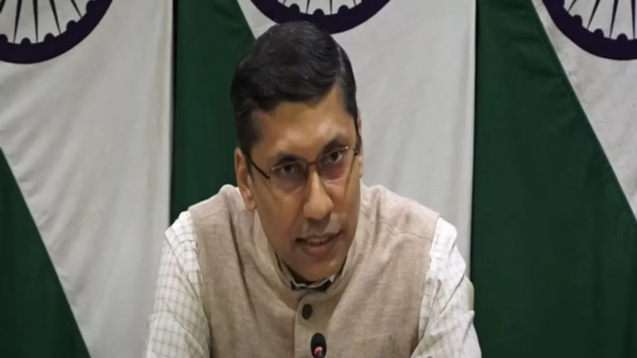  MEA spokesperson Arindam Bagchi Photograph:(ANI) 