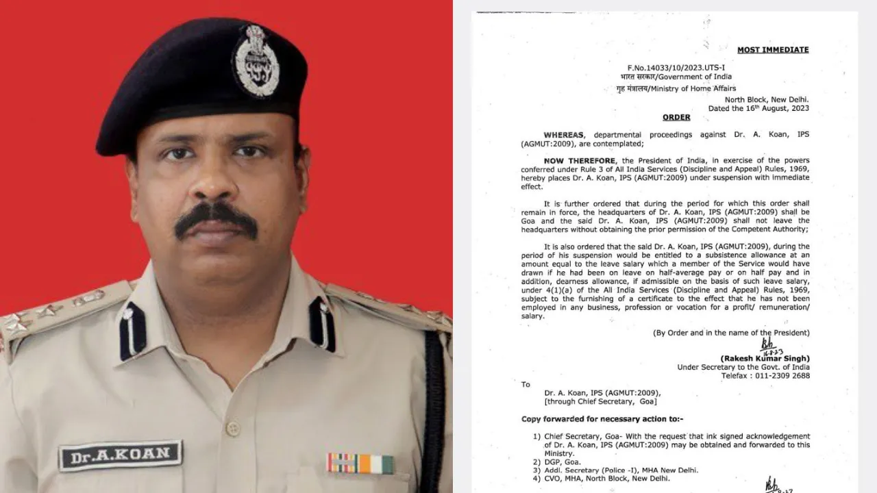  Photo of the IPS officer suspended by India's home ministry Photograph:(X) 