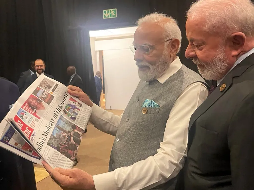 ‘India's Modi out of this world’: PM, Brazil’s Lula read South African ...