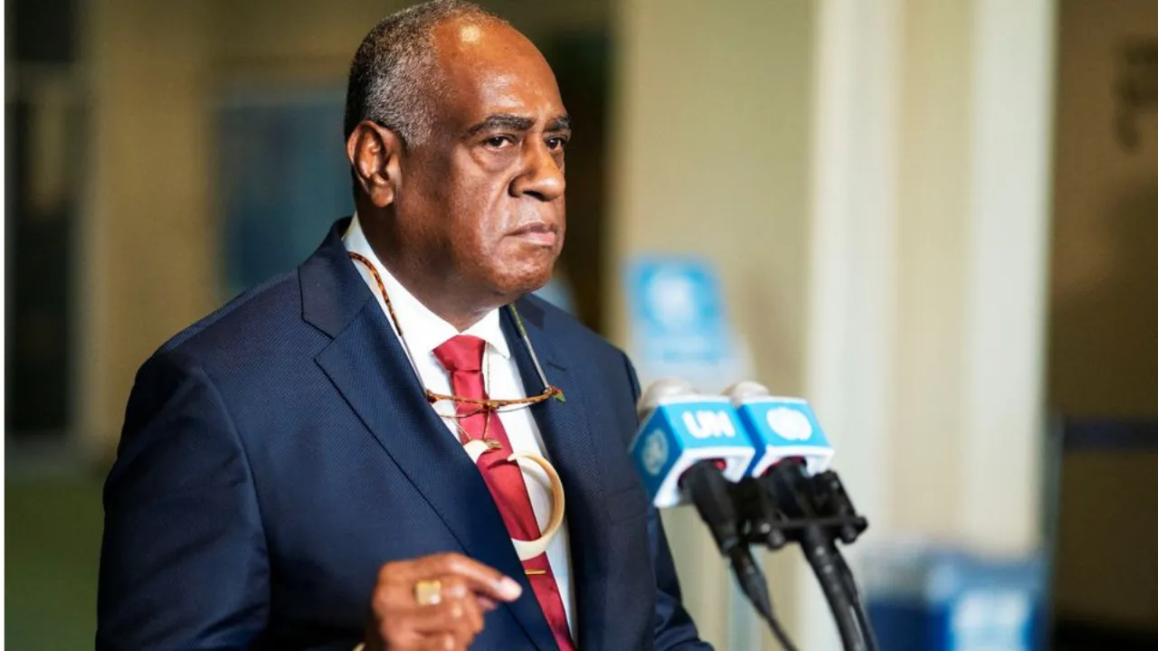  Alatoi Ishmael Kalsakau, Prime Minister of Vanuatu Photograph:(Reuters) 