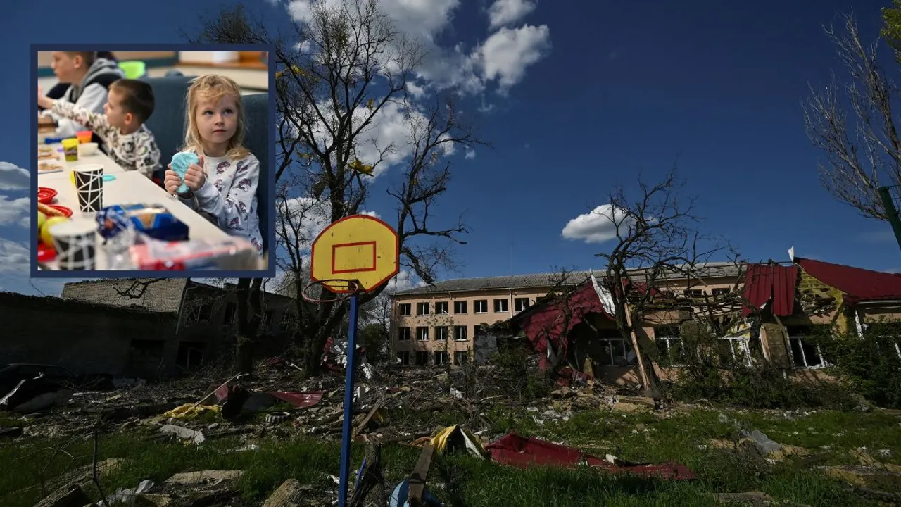  Ukraine children Photograph:(WION Web Team) 