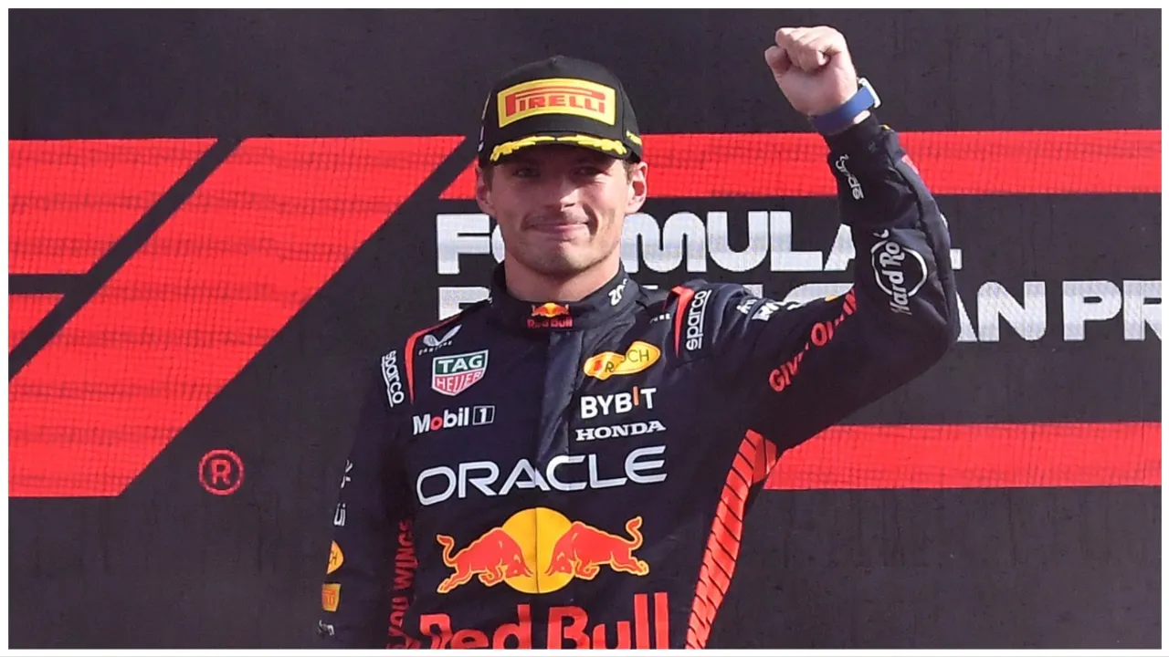  Having won the World Championship in Qatar earlier this month, Verstappen refused to lift the foot off the pedal at the US GP where he claimed an impressive fightback victory Photograph:(Reuters) 