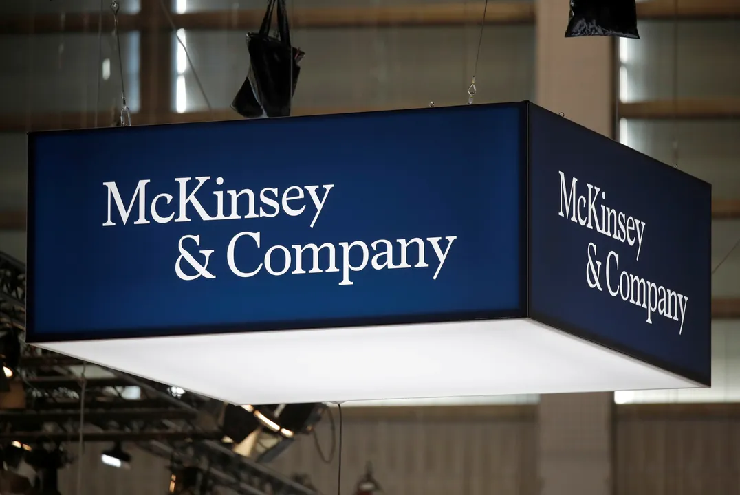  The logo of consulting firm McKinsey and Company Photograph:(Reuters) 