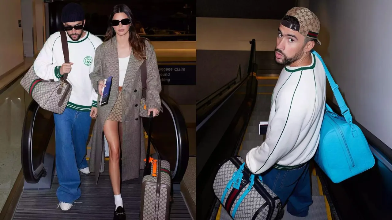  Kendall Jenner and Bad Bunny in Gucci's latest campaign. Photograph:(Instagram) 