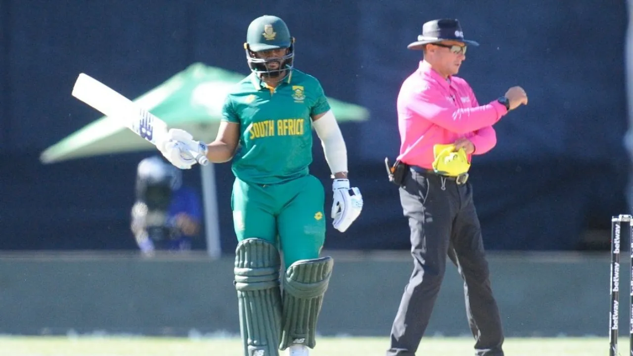  SA skipper Temba Bavuma (Source: @ProteasMenCSA) Photograph:(X) 