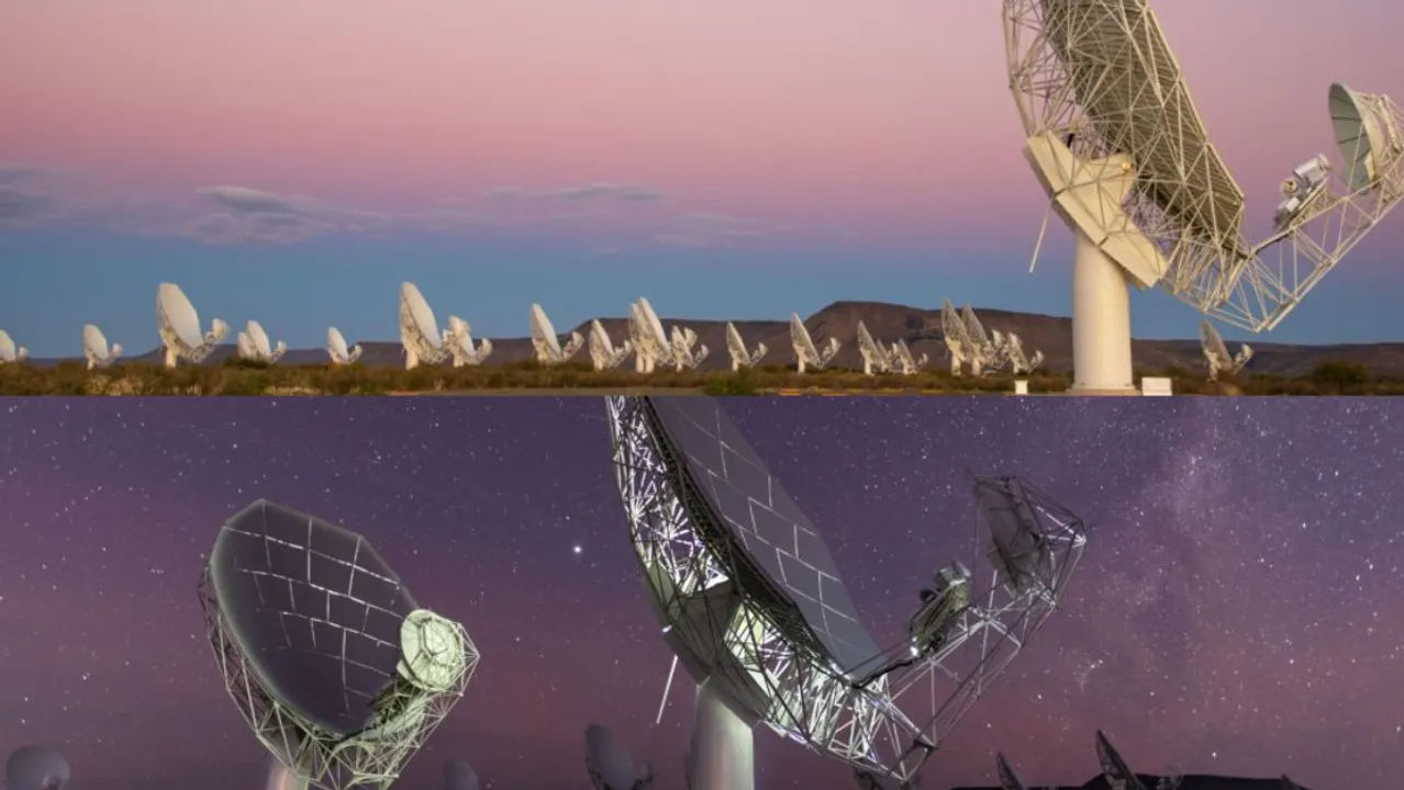  Based in a South African desert, the MeerKAT radio telescope comprising 64 antennae is the largest and most sensitive of its kind in the world, so far Photograph:(X) 