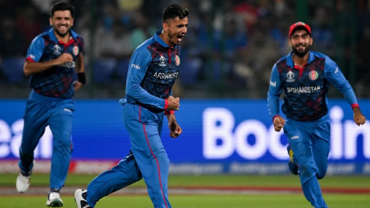 Mujeeb Ur Rahman- Player of the match Photograph:(AFP) 