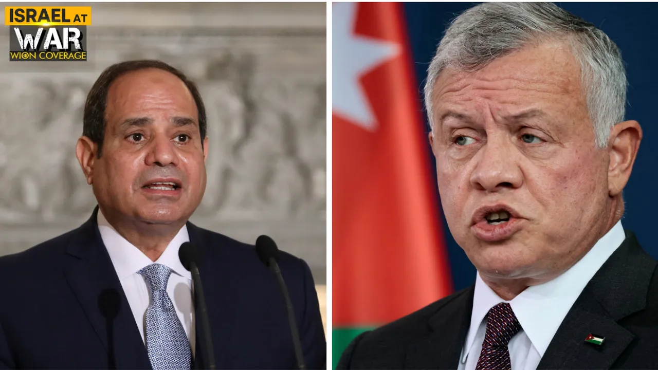  Jordan King Abdullah II (L) and Egypt Preisdent Abdel Fattah al-Sisi Photograph:(Agencies) 
