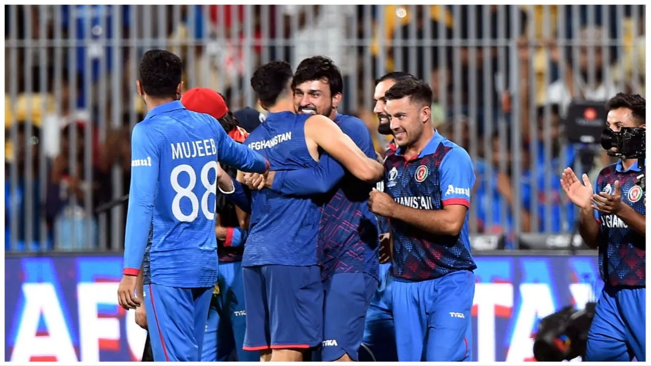  Afghanistan's remarkable win over Sri Lanka is the third of the World Cup campaign  Photograph:(Reuters) 