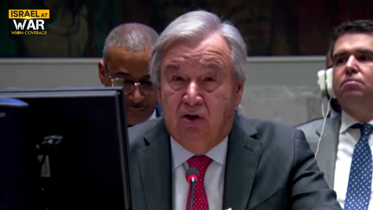  Israeli envoy demands immediate resignation of UN Chief Guterres after he raises concerns over violation of law in Gaza Photograph:(Reuters) 